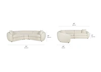Ellison Sectional -Luly Ivory