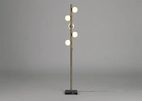 Leary LED Floor Lamp Brass