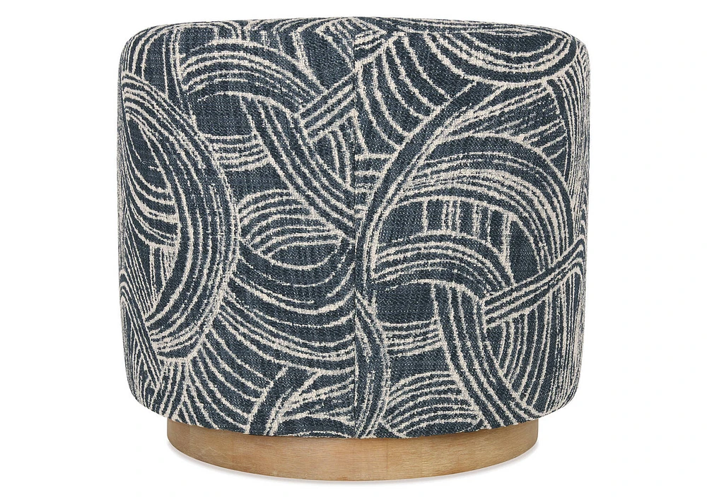 Caleb Swivel Armchair -Anza Navy