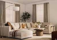 Mila Armless Chair Module -Sela Salt