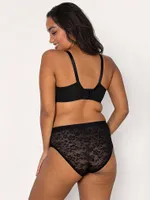Smooth Lace High Cut Brief