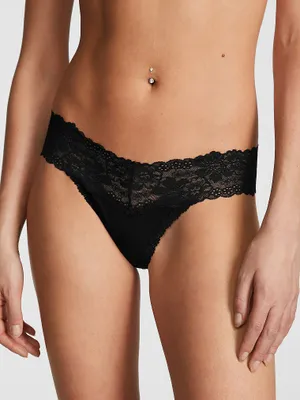 Wink Lace-Trim Thong Panty