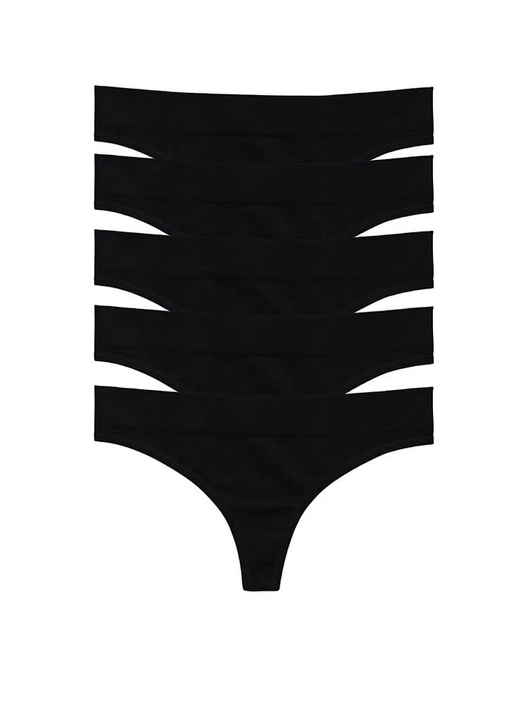 5-Pack Regular Rise Thong Panties
