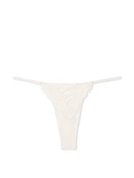 Boho Floral Embroidery Thong Panty