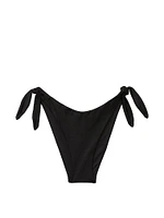 Knotted Side-Tie Brazilian Bikini Bottom