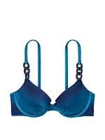 Chain-Link Icon Push-Up Bikini Top