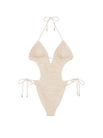 Crochet Monokini One-Piece Swimsuit