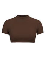 Base Stretch Crop Baby Tee