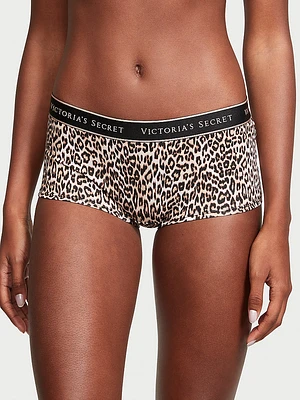 Logo Rib Cotton Boyshort Panty