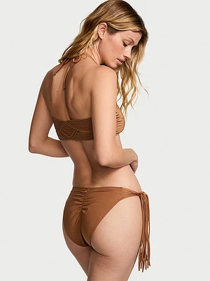 VS Archives Swim Macrame Fringe Cheeky Bikini Bottom