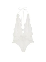 Atelier Victoria's Secret Lace & Chiffon Plunge Teddy