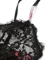 ATELIER Victoria's Secret Satin Lace Trim Lightly Lined  Triangle Bra