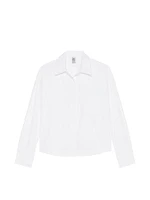 Tech Poplin Cropped Shirt
