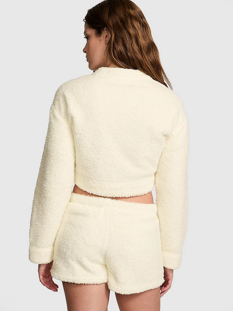 Co-ZZZy Fleece Cropped Cardigan