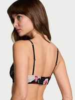 ATELIER Victoria's Secret Satin Lace Trim Lightly Lined  Triangle Bra