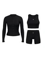 3-Piece Ribbed Modal Boxer Briefs Set