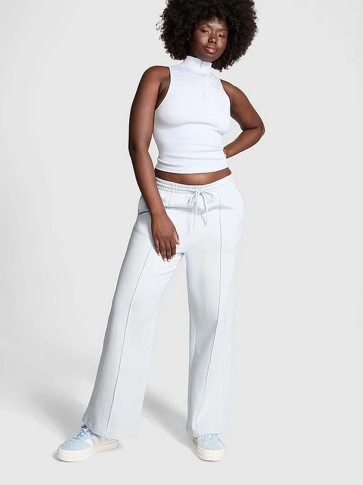 Ivy Fleece Wide-Leg Sweatpants