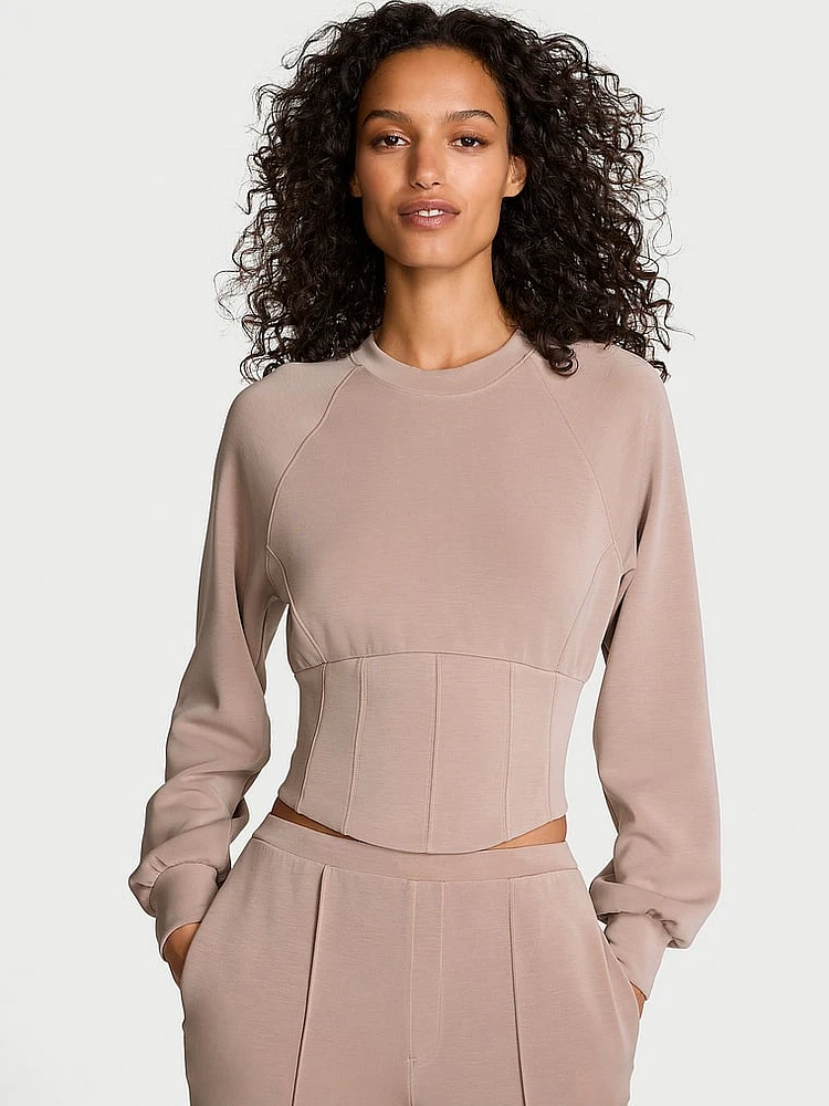 VSX Featherweight Knit Corset Crewneck