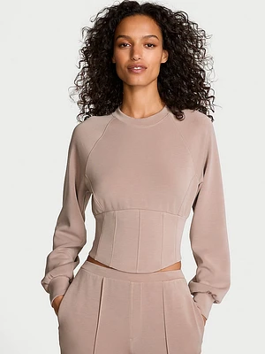 VSX Featherweight Knit Corset Crewneck