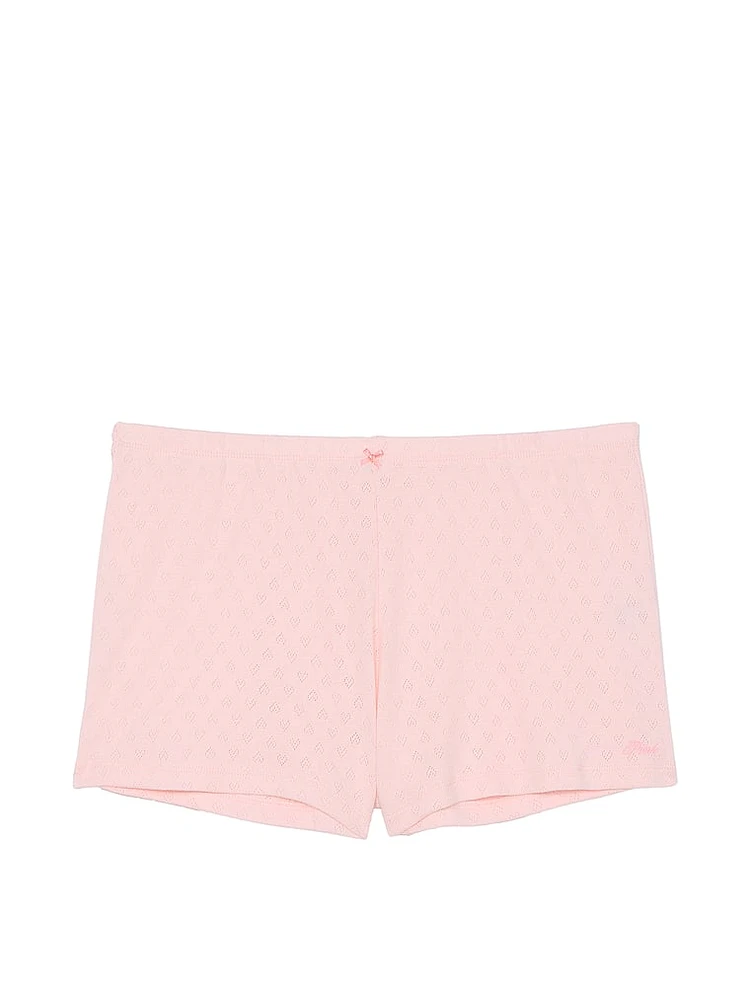 Drop Needle Pointelle Shorts