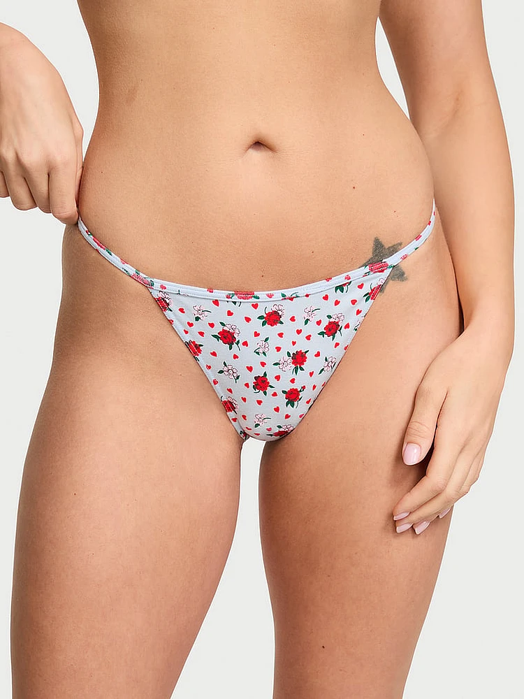 Stretch Cotton V-String Panty