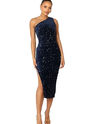 Kiki One-Shoulder Midi Dress