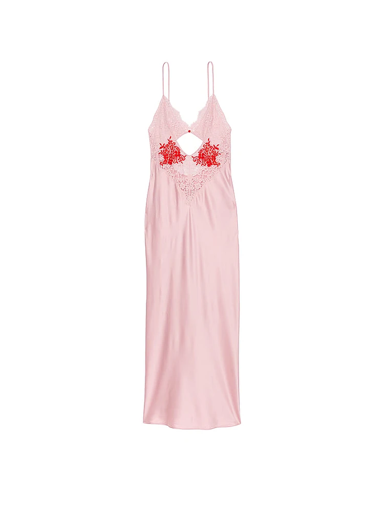 Dare to Dream Lace & Satin Long Slip