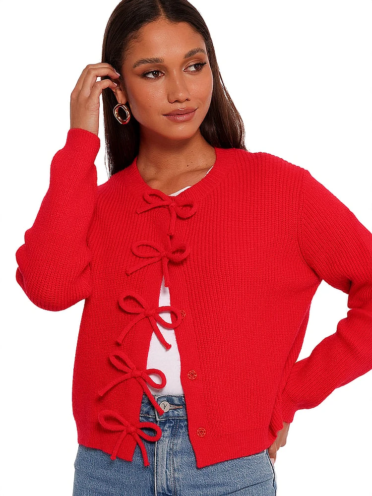 Wilde Bow Front Cardigan