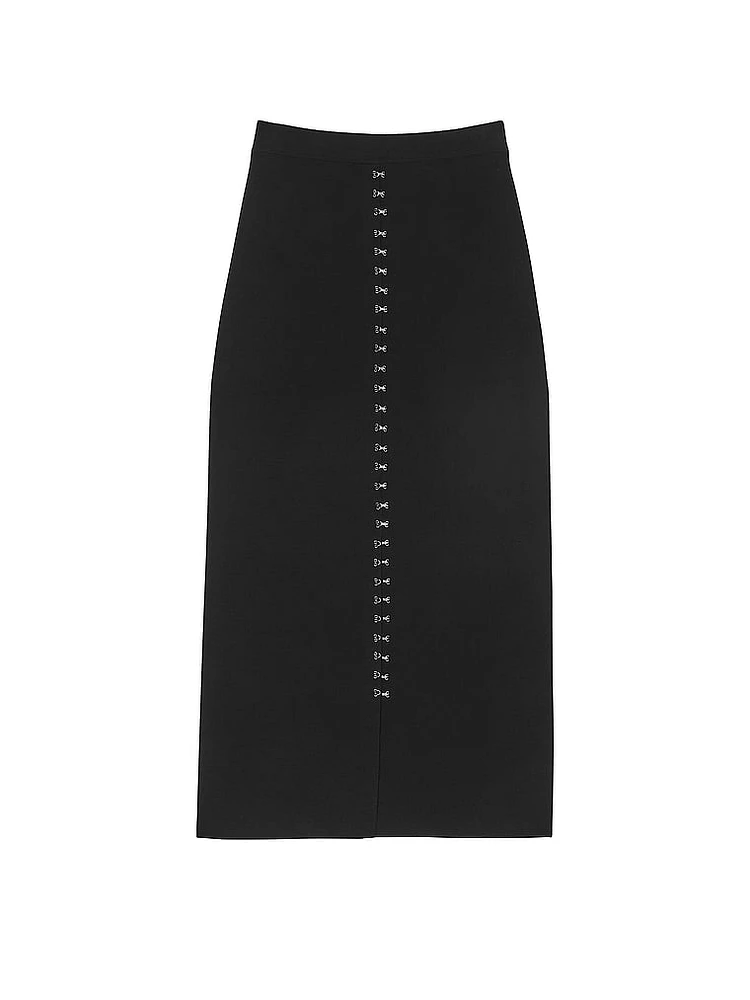 Atelier Victoria's Secret X Altuzarra Fine-Knit Hook & Eye Long Skirt