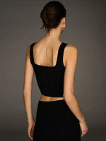 Atelier Victoria's Secret X Altuzarra Fine-Knit Hook & Eye Tank Top