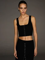 Atelier Victoria's Secret X Altuzarra Fine-Knit Hook & Eye Tank Top