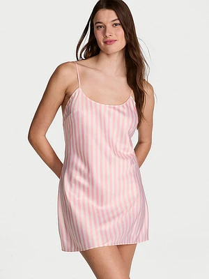 Heritage Stripe Satin Mini Slip