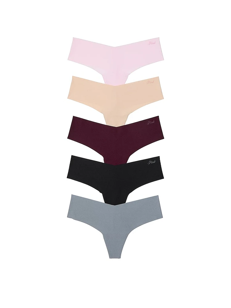 5-Pack No Show Thong Panties