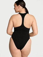Crinkle Racerback One-Piece Swimsuit
