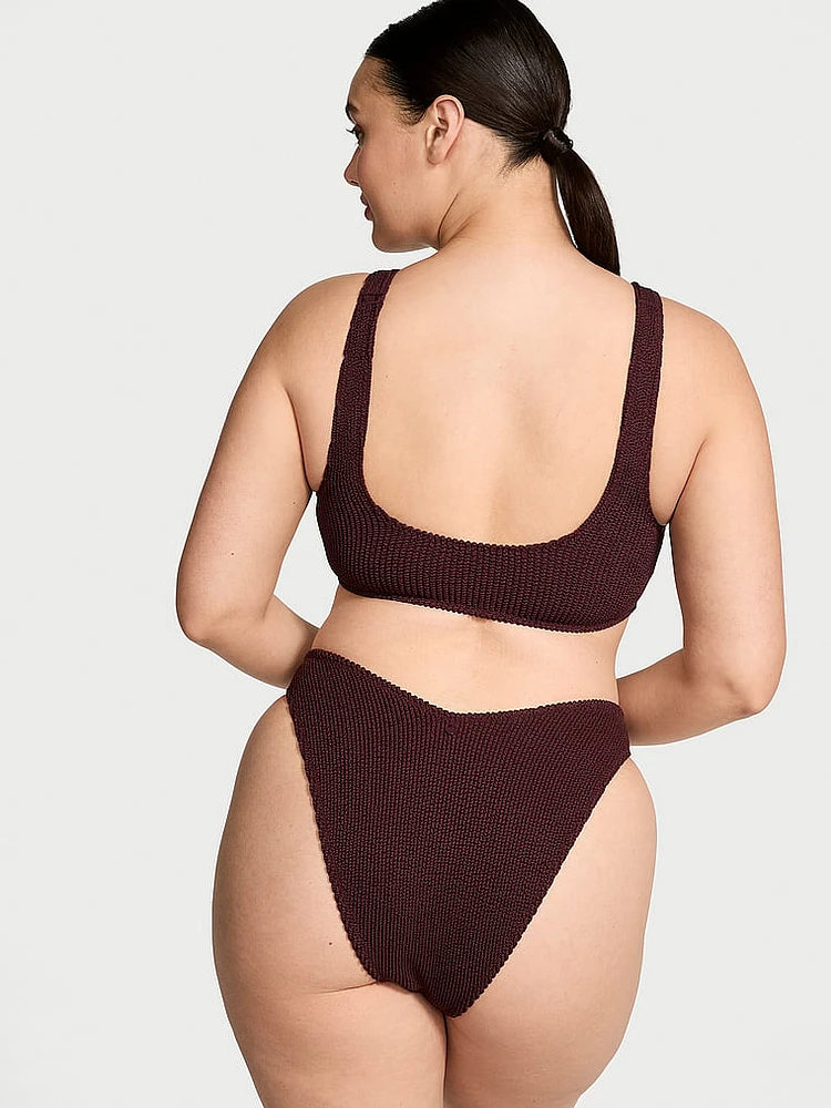 Crinkle Brazilian Bikini Bottom