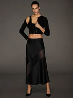 Atelier Victoria's Secret X Altuzarra Satin Bias-Cut Skirt