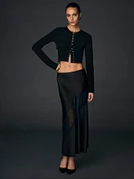 Atelier Victoria's Secret X Altuzarra Satin Bias-Cut Skirt