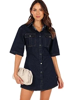 Hailey Denim Mini Dress