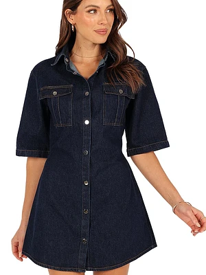 Hailey Denim Mini Dress