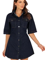 Hailey Denim Mini Dress