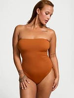 Essential Strapless Ruched One-Piece Swimsuit