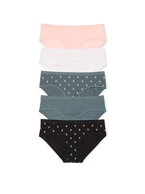 5-Pack Stretch Cotton Hiphugger Panties