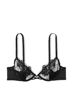 Ziggy Glam Floral Embroidery Unlined Demi Bra
