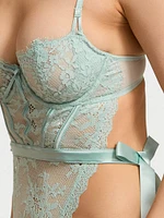 Wicked Unlined Lace Teddy