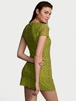 Beachwear Mesh Mini Dress