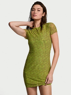Beachwear Mesh Mini Dress