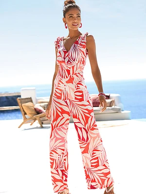 Tie-Shoulder Jumpsuit