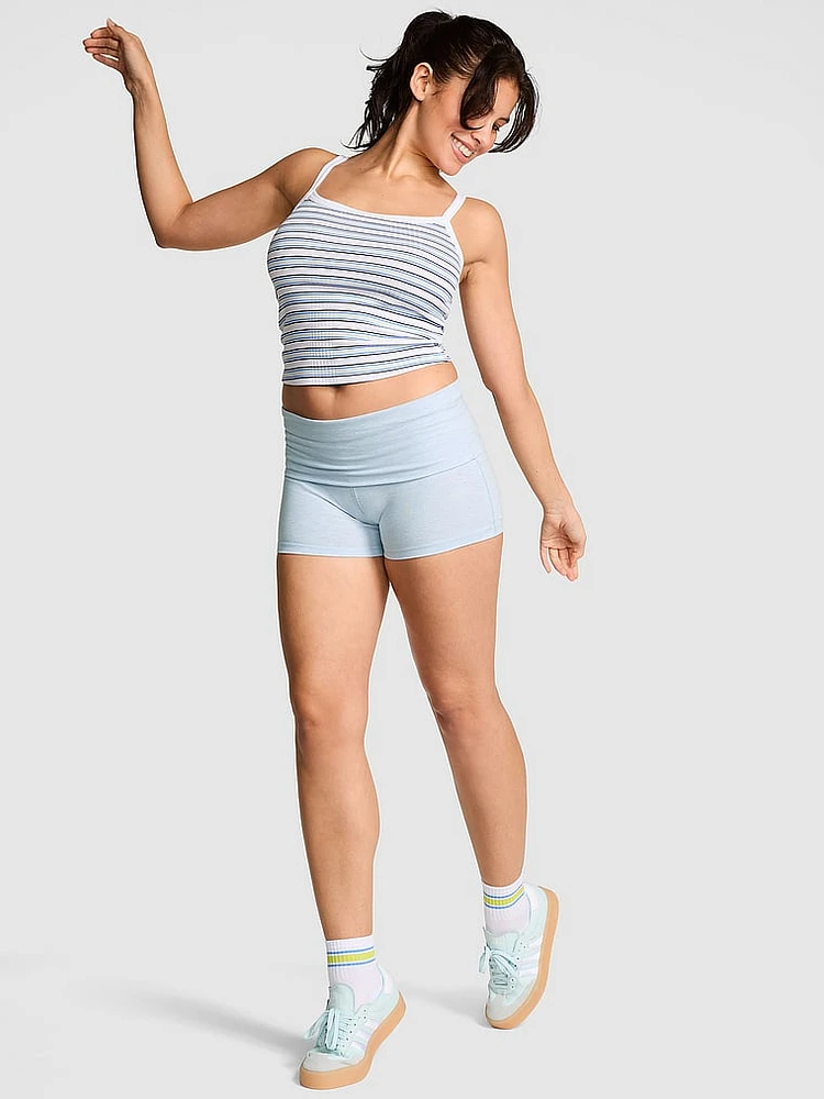 All-Day Cotton Foldover 3" Bike Shorts