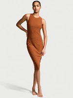 Beachwear Mesh Diamanté Midi Dress