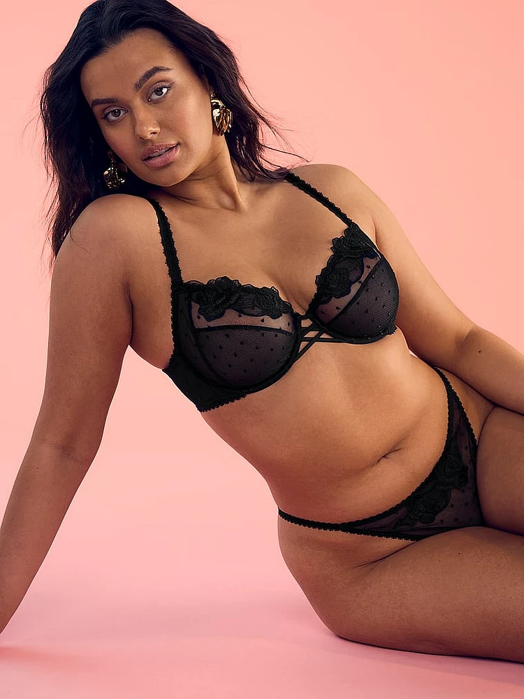 The Fabulous by Victoria's Secret Unlined Electric Orchid Embroidery Full-Cup Bra